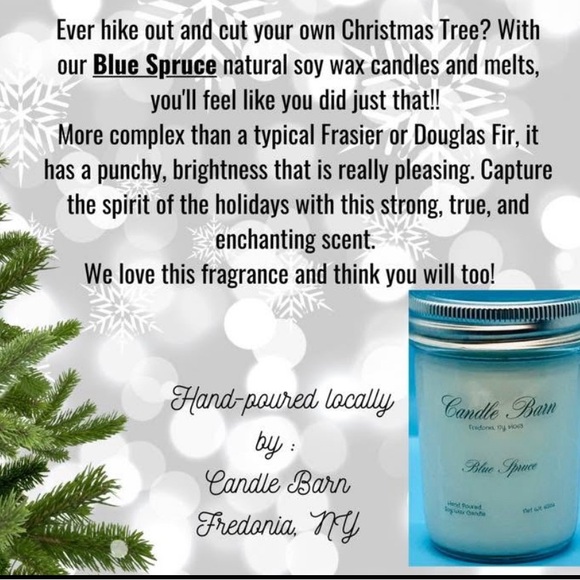 Soy wax candle, hand-poured. Blue spruce. - Picture 4 of 5